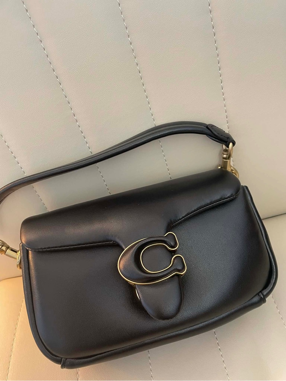 NWOT Coach Pillow Mini Tabby in Black